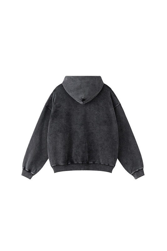 100% Cotton 380GSM Washed  Hoodie
