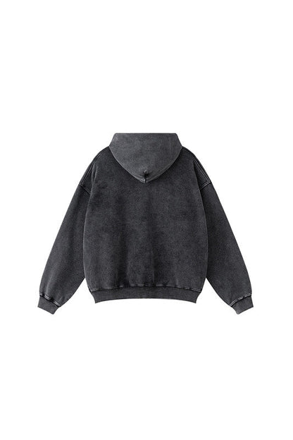 100% Cotton 380GSM Washed  Hoodie
