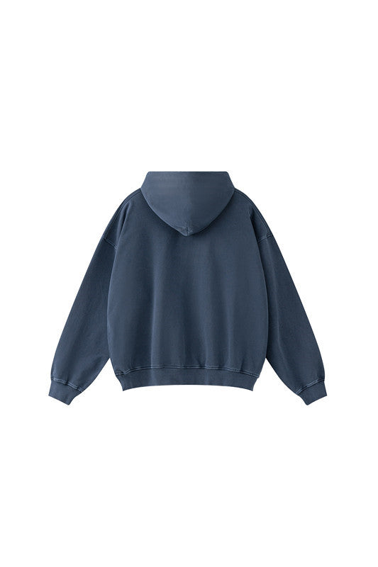 100% Cotton 380GSM Washed  Hoodie