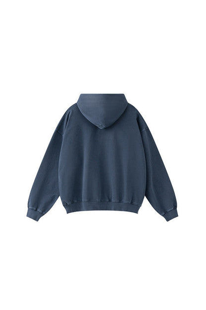 100% Cotton 380GSM Washed  Hoodie