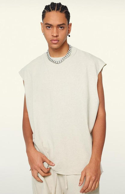 270GSM Distressed Vintage Muscle Tee