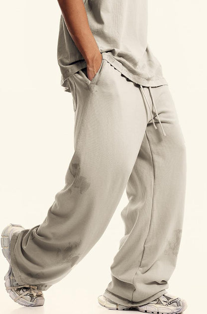 380GSM Brush Dyed Washed Sweatpants
