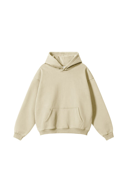 345GSM Fleece Solid Oversized Hoodie