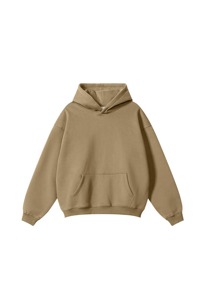 345GSM Fleece Solid Oversized Hoodie
