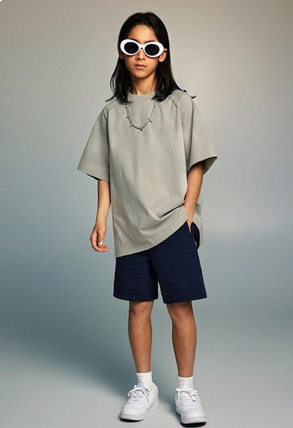 Kids 305GSM Brush Dyed Distressed Tee