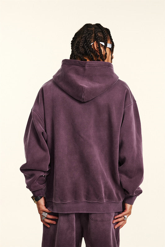 332GSM Gradient Sprayed Fleece Hoodie