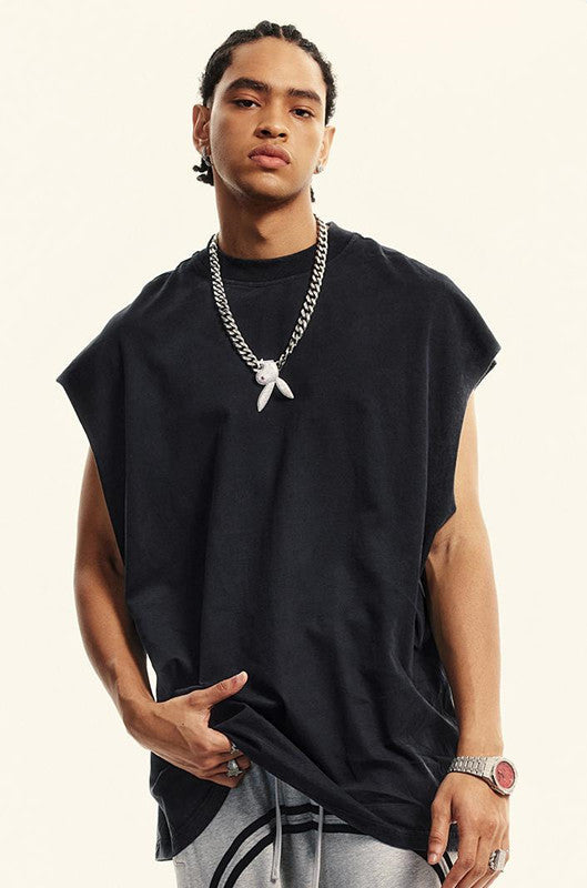 250GSM Washed Out Gradient Muscle Tee