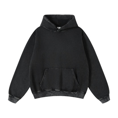 355G Washed Fleece Hoodie