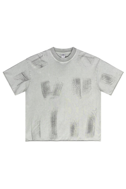 310GSM Brush Dyed Washed?Tee