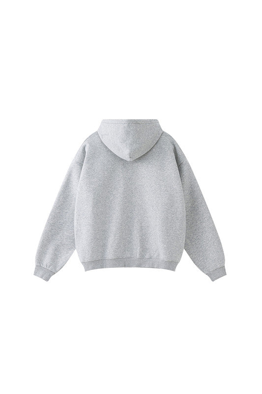 332GSM Stripe Designed Fleece Hoodie