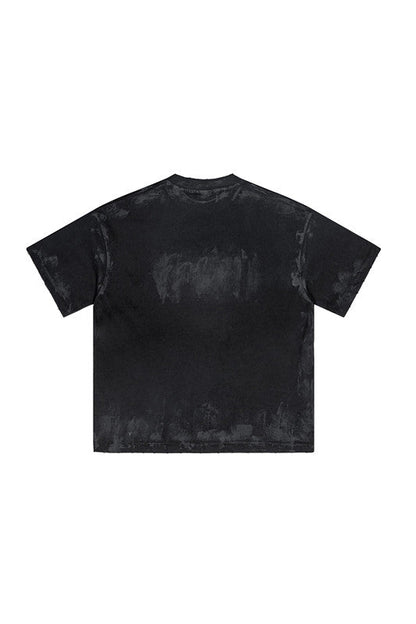 305GSM Distressed Dirty Effect Tee