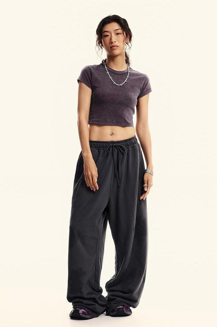 235GSM Pigment Dyed Crop Tee