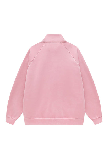 Washed Fleece Zipper Jacket
