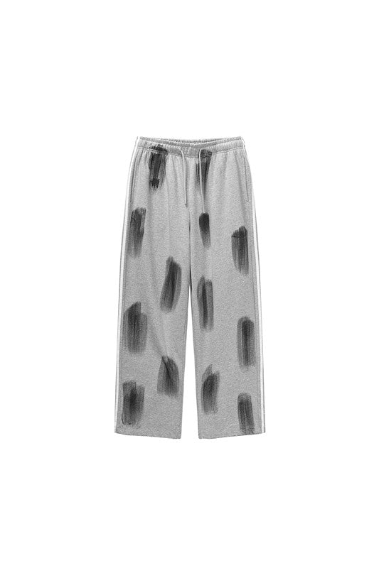 380GSM Brush Dyed Stripe Side Sweatpants