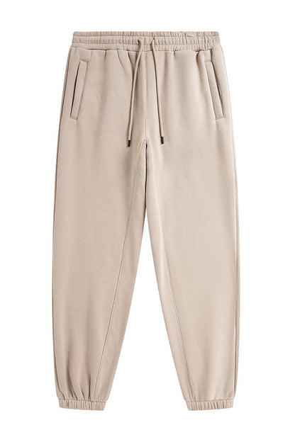 345G Fleece Solid Sweatpants