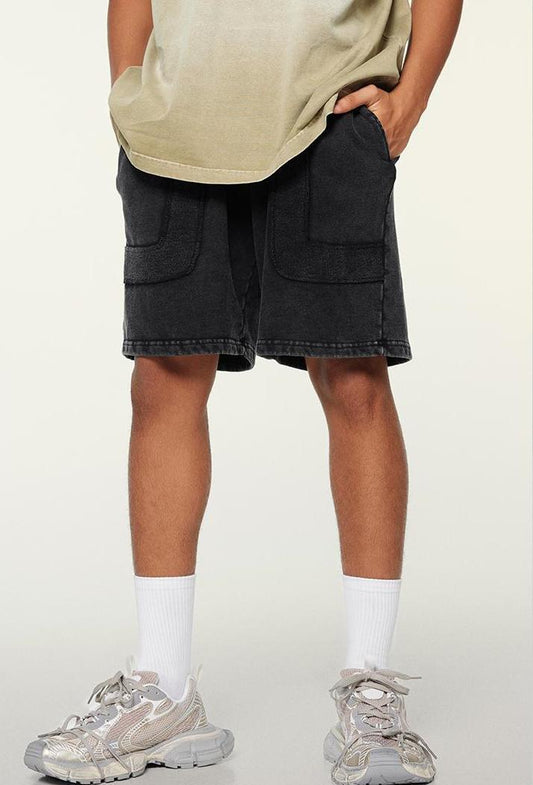 350GSM Washed Patchwork Short