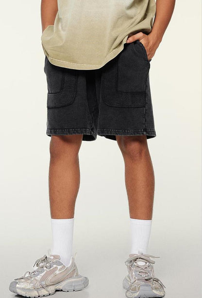 350GSM Washed Patchwork Short