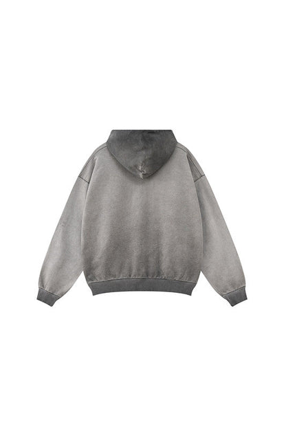 100% Cotton 380GSM Gradient Washed Hoodie