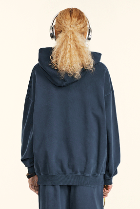 100% Cotton 380GSM Washed  Hoodie