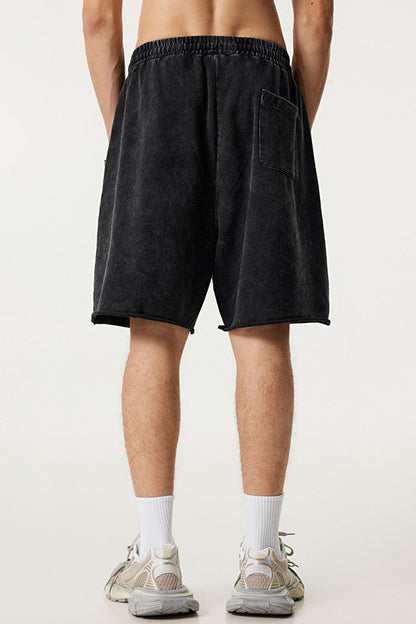 310GSM Pigment Dyed Distressed Washed Short