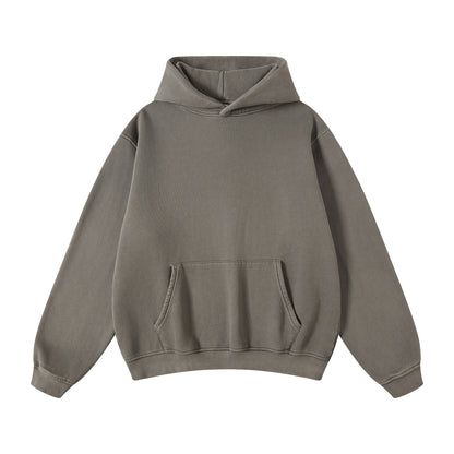 355G Washed Fleece Hoodie