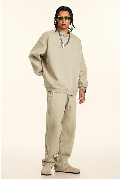 345GSM Fleece Solid Color Crew