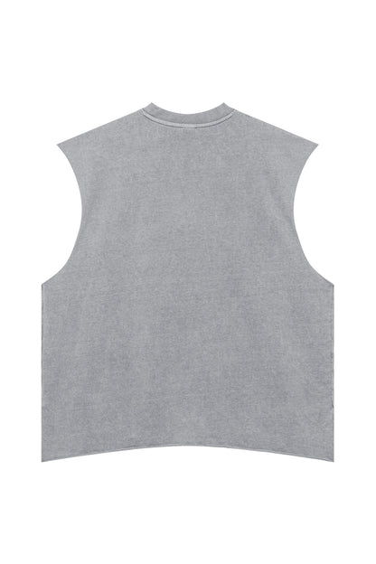 270GSM Distressed Vintage Muscle Tee