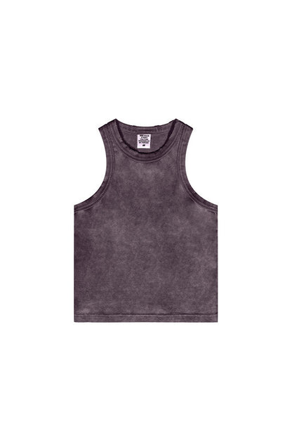 235GSM Washed Out Crop Vest