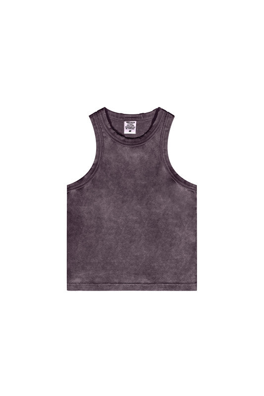 235GSM Washed Out Crop Vest