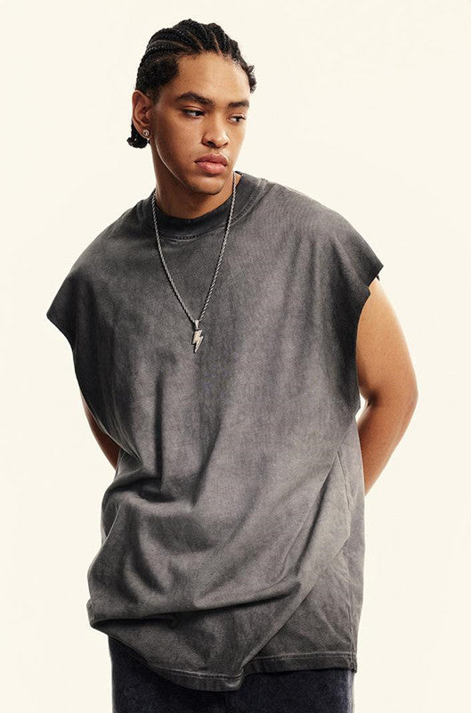 250GSM Washed Out Gradient Muscle Tee