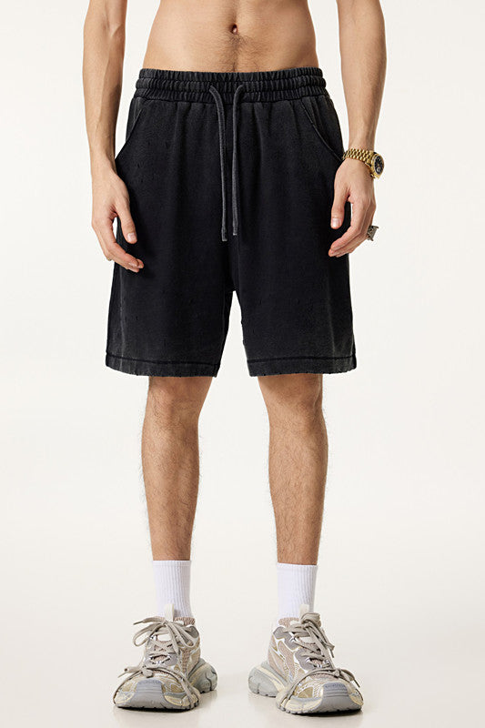 310GSM Gradient Washed Distressed Short