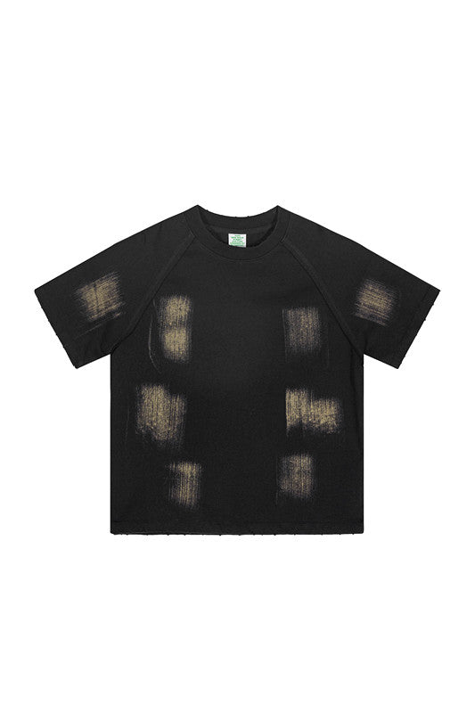 Kids 305GSM Brush Dyed Distressed Tee