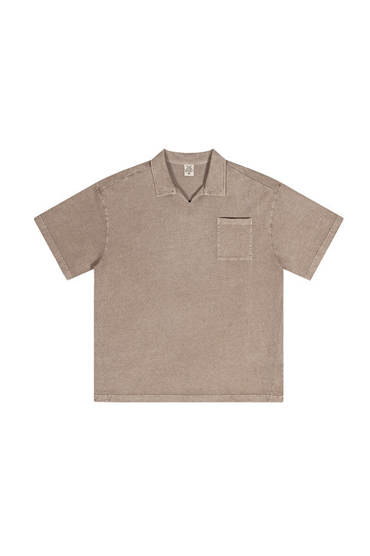 310GSM Washed Polo Tee