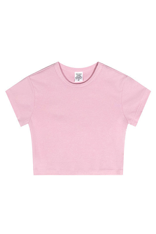 235GSM Pigment Dyed Crop Tee