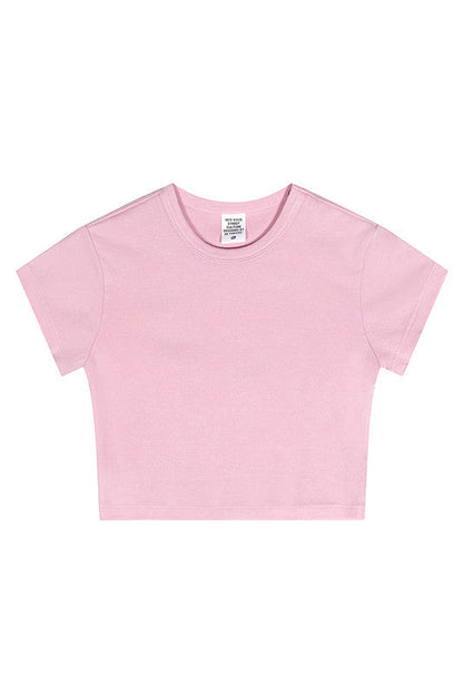 235GSM Pigment Dyed Crop Tee
