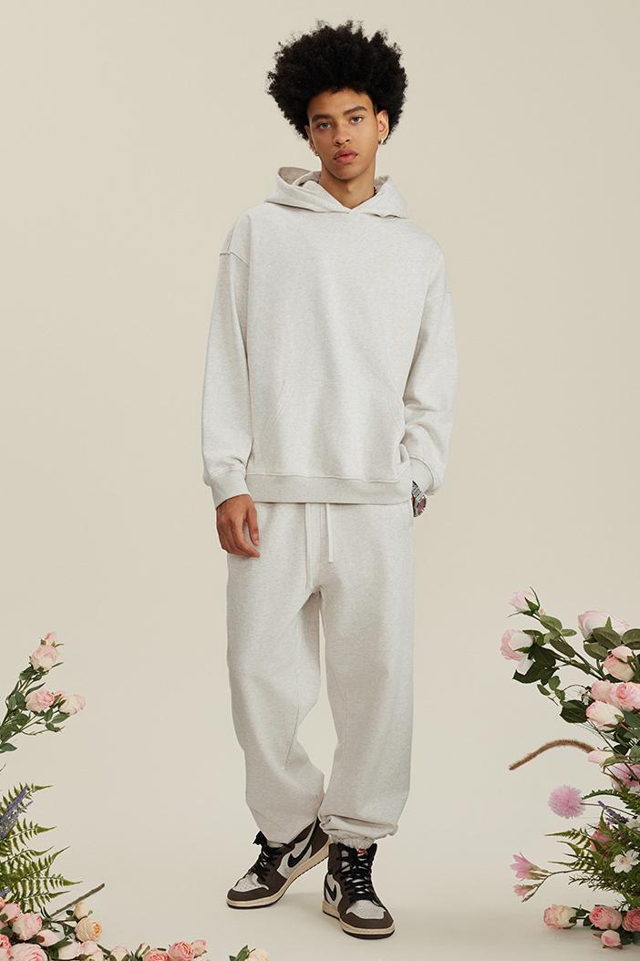 445G Solid Basic Hoodie