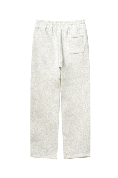 345GSM Relaxed Solid Color Fleece Sweatpants