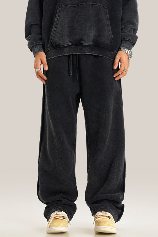332GSM Pigment Dyed Washed Sweatpants
