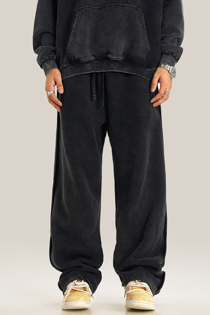332GSM Pigment Dyed Washed Sweatpants