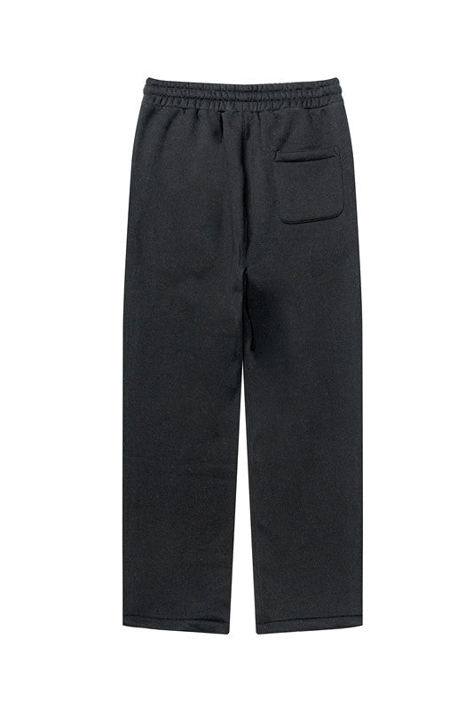 345GSM Relaxed Solid Color Fleece Sweatpants