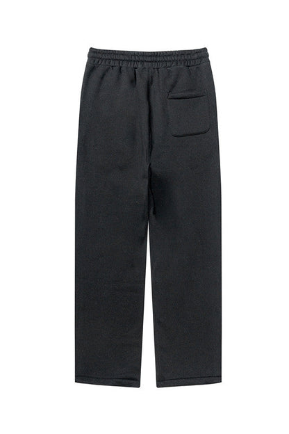 345GSM Relaxed Solid Color Fleece Sweatpants