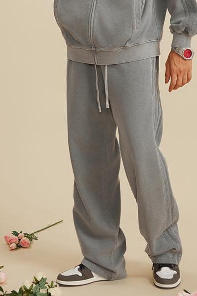 Stripe Side Washed Sweatpants