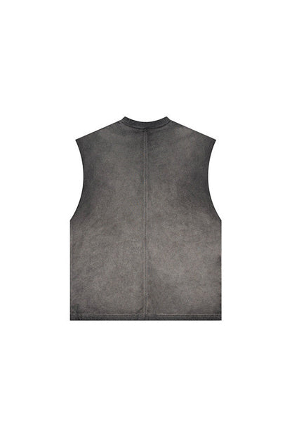 250GSM Washed Out Gradient Muscle Tee