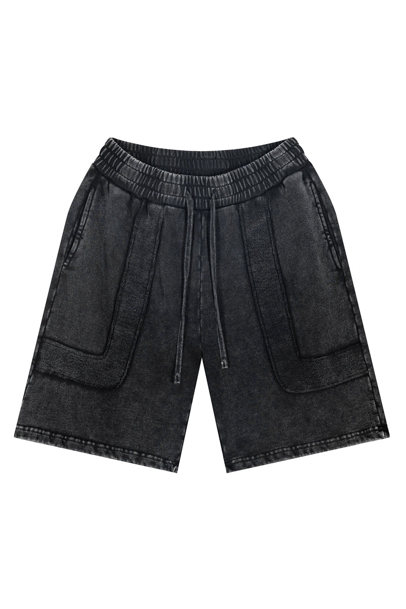 350GSM Washed Patchwork Short
