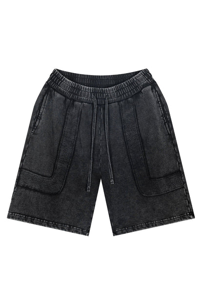 350GSM Washed Patchwork Short