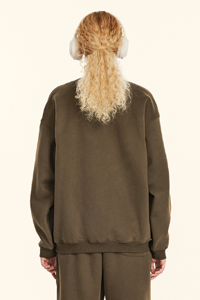 345GSM Fleece Solid Color Crew