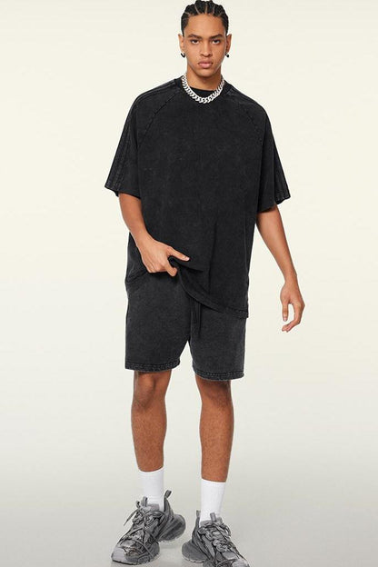 250GSM Pigment Dyed Side Stripe Tee