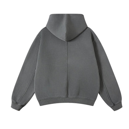 355G Washed Fleece Hoodie