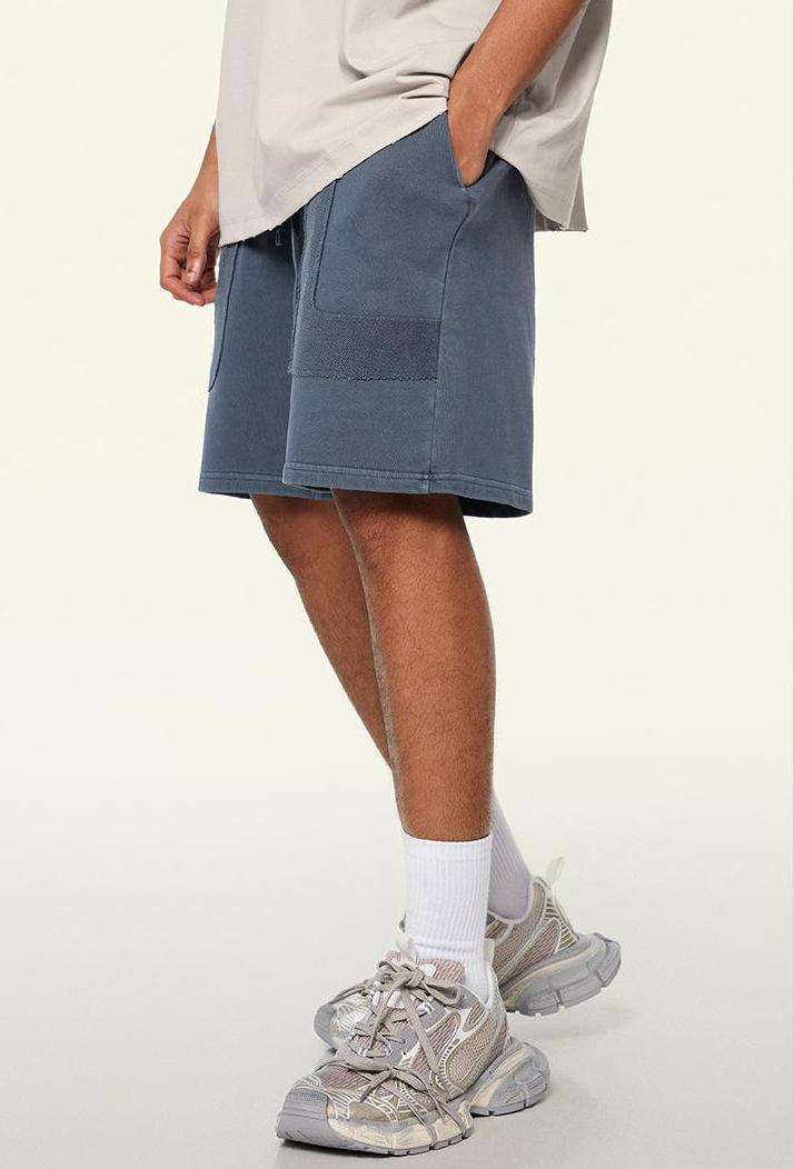 350GSM Washed Patchwork Short