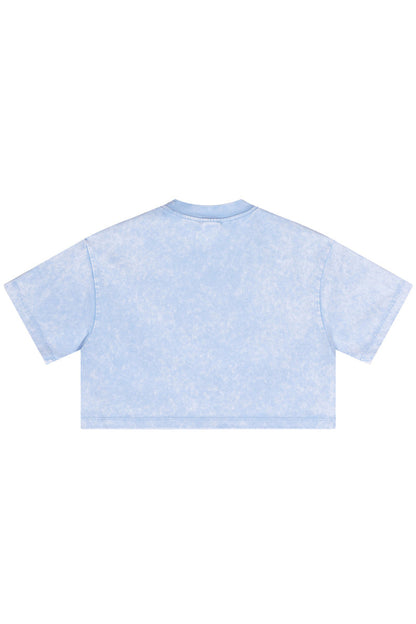 235GSM Pigment Dyed Crop Tee